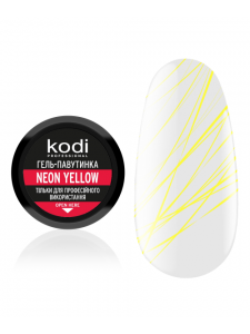 Spider gel for nails Kodi Professional Neon Yellow, 4 ml 